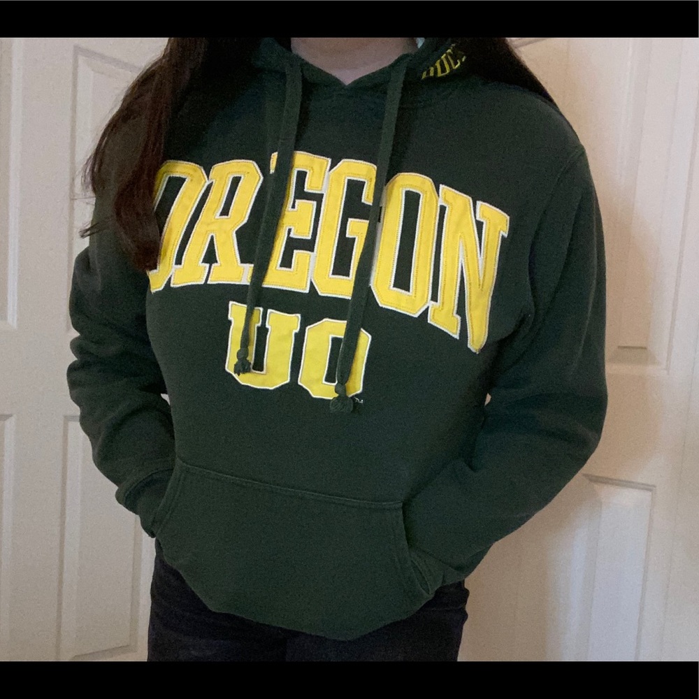 Green Oregon Ducks Hoodie Sz M